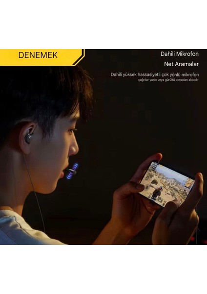 Profosyone Kulakiçi Oyuncu Kulaklığı Type-C Giriş Hi-Fi Ses Teknolojisi CE Sertifakalı Orjinal Sağlam modelleri