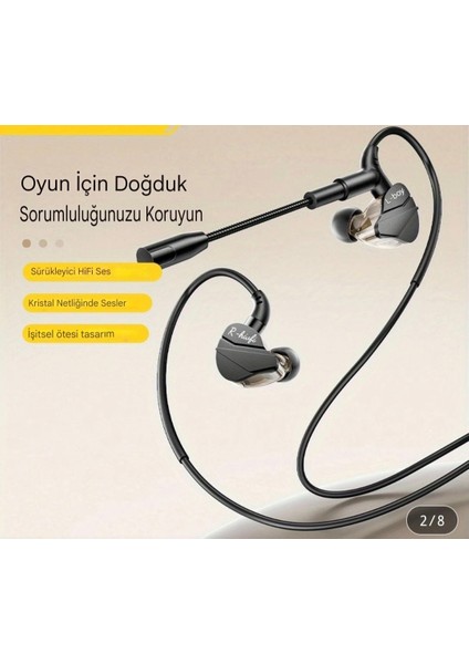 Profosyone Kulakiçi Oyuncu Kulaklığı Type-C Giriş Hi-Fi Ses Teknolojisi CE Sertifakalı Orjinal Sağlam indirimleri