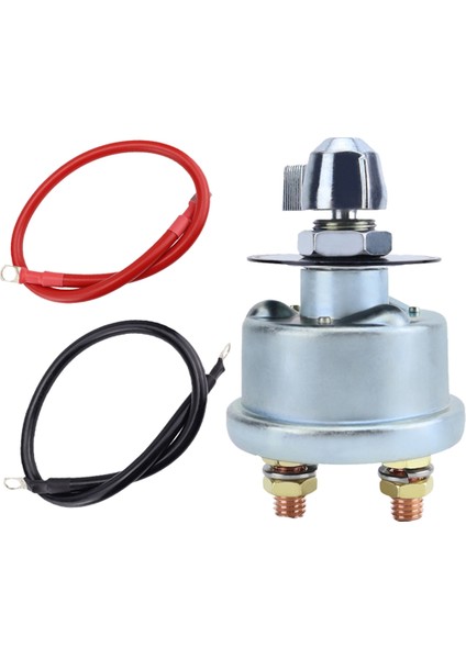 12-48V 200A Ana Akü Kesme Anahtarı ve 4 Awg Akü Kabloları Seti, Yüksek Akımlı Akü Güç Kesme Anahtarı (Yurt Dışından)