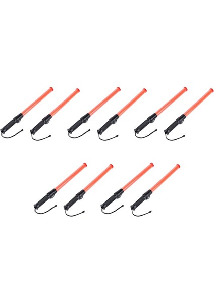 Trafik Sopaları, LED Trafik Kontrol Çubuğu, Güvenlik Işık Sopaları, Park ve Havaalanları Için Sinyal Sopaları, 21 Inç, 10 Adet (Yurt Dışından)