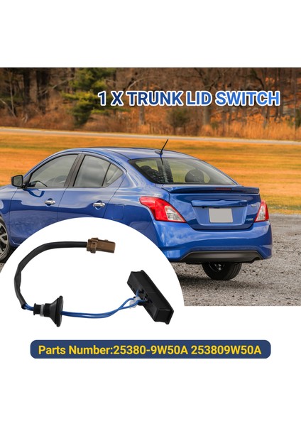 25380-9W50A Nissan Versa Sl 2012-2019 Için Araba Arka Bagaj Kapağı Anahtarı 253809W50A (Yurt Dışından) indirimleri