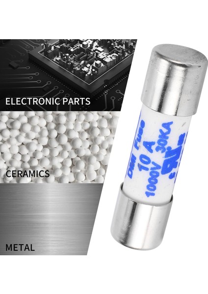 Multimetre 10 x 38MM 1000V 10A Silindir Seramik Sigorta Beyaz (Yurt Dışından) fırsatları