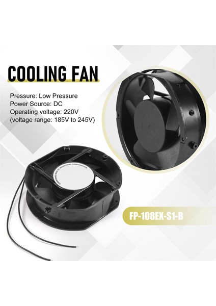 Aksiyal Fan FP-108EX-S1-B 220V 38W Çift Rulmanlı Soğutma Fanı Oval 172X150X51MM (Yurt Dışından) indirimleri