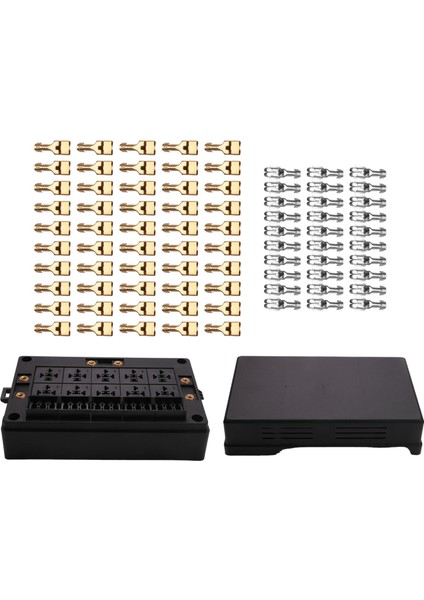 Araba Röle Soketi Kara Kutu Otomotiv Denizcilik Için 18 Yollu Blade Sigorta Tutucu (Yurt Dışından) modelleri