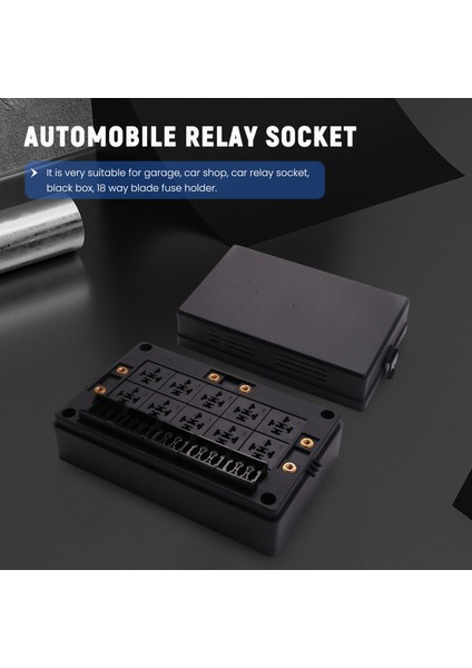 Araba Röle Soketi Kara Kutu Otomotiv Denizcilik Için 18 Yollu Blade Sigorta Tutucu (Yurt Dışından) fırsatları