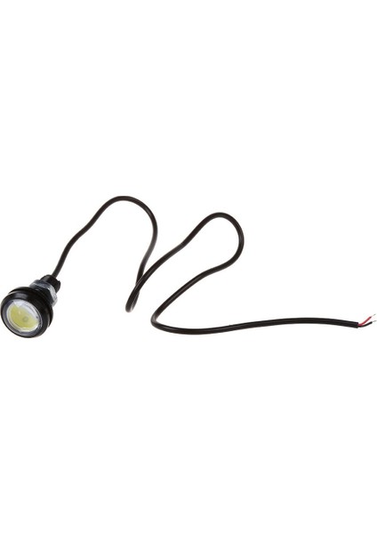 10 Adet 9 W 12 V 23 mm LED Kartal Göz Işığı Araba Sis Drl Gündüz Ters Park Sinyali Beyaz (Yurt Dışından)