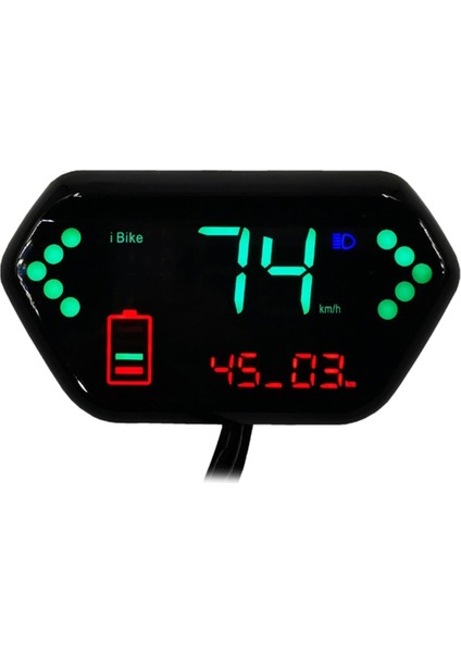 Elektrikli Motosiklet Kilometre Sayacı Için 48V/60V Dijital LCD Ekran Takometre LCD Hız Göstergesi (Yurt Dışından)