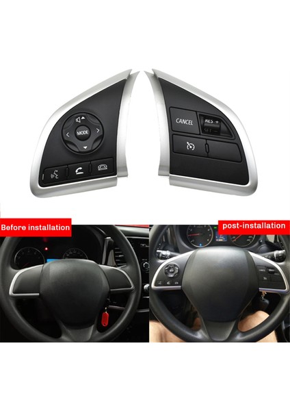 Mitsubishi Outlander Mirage Xpander Eclipse Cross L200 8616A037 Için Direksiyon Simidi Ses Düğmesi Seyir Kontrol Anahtarı (Yurt Dışından)