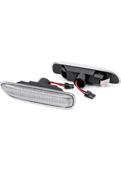 Araba Dönüş Sinyal Işığı LED Araba Yan Işaretleyici Flaşör Işık Sinyal Lambası Bmw E46 63132228591 63132228592 Şeffaf, A (Yurt Dışından) fiyatları