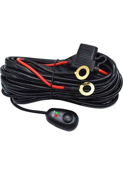 480W 14AWG 12V 40A Kablo Demeti Röle Kablo Takımı Sigorta Offroad LED Çalışma Lambası Için (1 Kontrol 1 Işık) (Yurt Dışından)