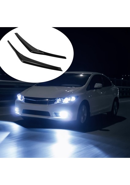 Siyah Far Göz Kapağı Kapağı Başkanı Işık Lambası Kaşları Kalıp Trim 2018-2021 Toyota Camry Için (Yurt Dışından) modelleri