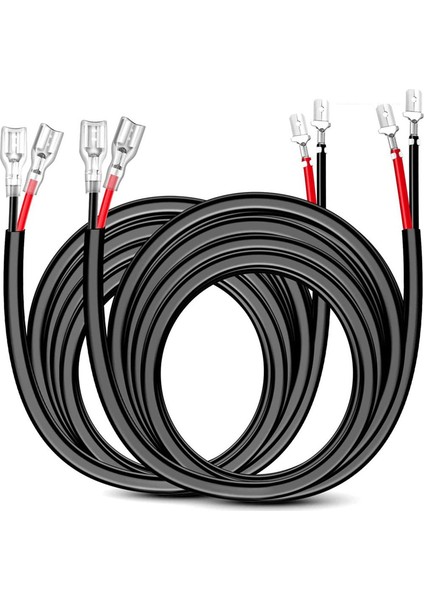2 Adet 16 Awg 10 Ft 3 Metre Kablolama Demeti Uzatma Kiti LED Çalışma Işığı Çubuğu LED Pod'ları Için Kablolama Demeti Uzatma Kiti (Yurt Dışından)