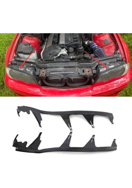 Sol Ön Üst Far Kabuğu Kapak Şeridi Trimleri Far Sızdırmazlık Contası Bmw E46 2 Kapı M3 330CI 63128384489 (Yurt Dışından) fiyatları