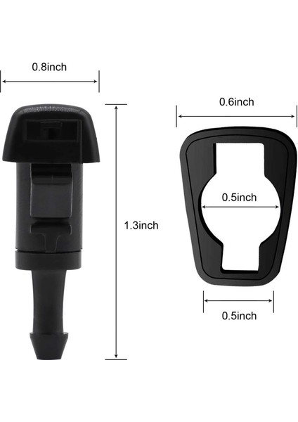 4 Paket Ön Cam Yıkama Nozulları Silecek Sprey Seti Yedek Chrysler Dodge Ram 5116079AA,4805742AB,5303833AA (Yurt Dışından)