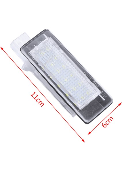 Araba LED Plaka Işıkları Lamba Renault Espace Mk4 Scenic Mk2 Laguna 2 Dacia Duster Lodgy Logan Mcv Iii (Yurt Dışından)