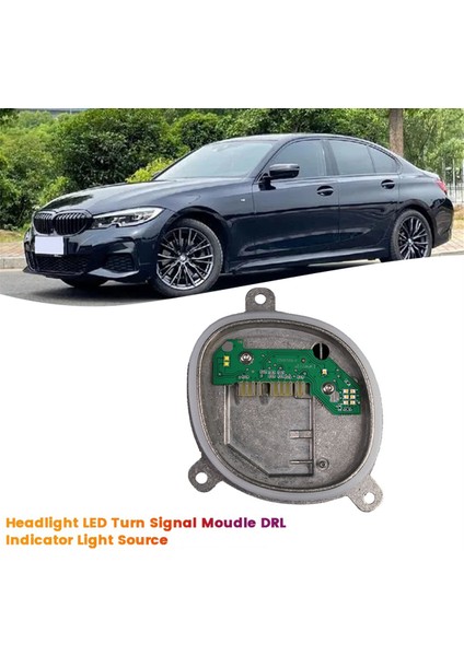 Araba Sağ Ön Far LED Dönüş Sinyal Modülü Bmw 3 Serisi G20 G21 18-22 Drl Gösterge Işığı Kaynağı 63118496138 (Yurt Dışından)