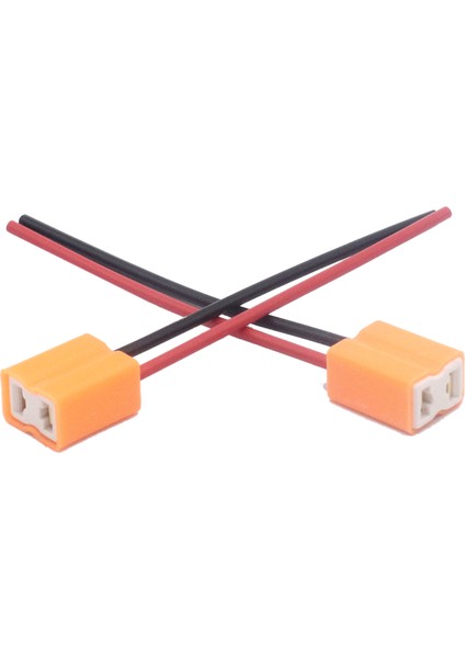 2 Adet H7 Seramik LED Ampul Soket Tutucu H7 Far Seramik Fiş Adaptörü Uzatma Bakır Kablo H7 Ampul Konnektörü (Yurt Dışından)