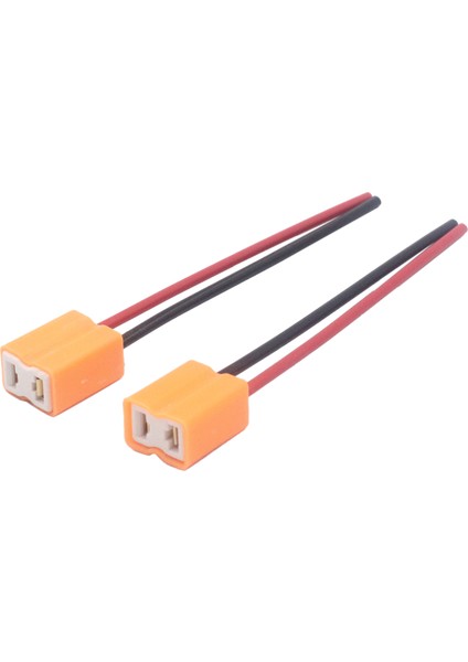 2 Adet H7 Seramik LED Ampul Soket Tutucu H7 Far Seramik Fiş Adaptörü Uzatma Bakır Kablo H7 Ampul Konnektörü (Yurt Dışından)