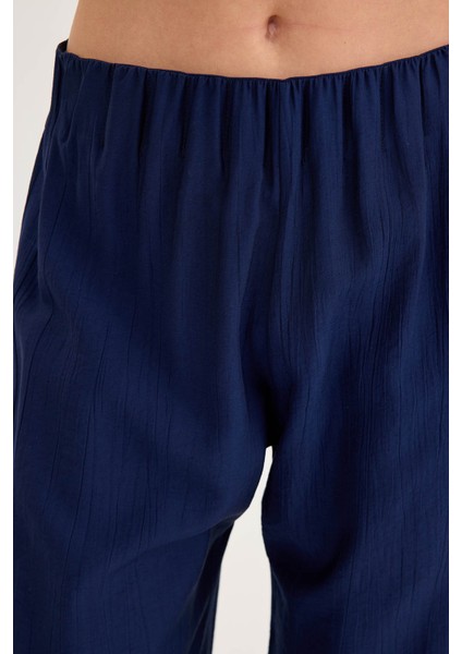 Beli Lastikli Geniş Paça Pantolon