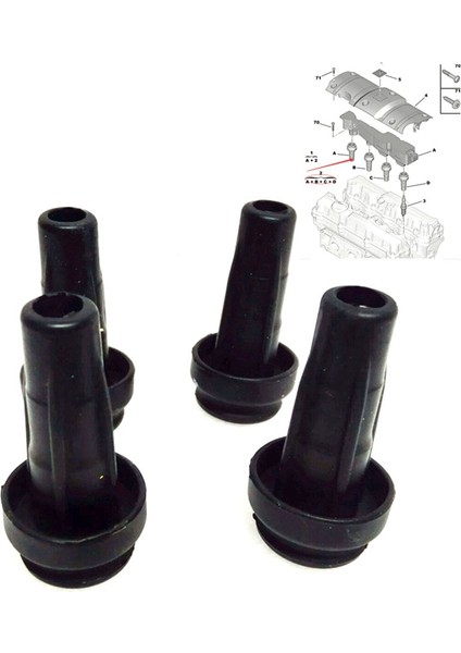Araba Ateşleme Bobini Kolu 596321 Peugeot 206 207 307 Citroen Berlıngo C2 C3 C4 TU5J4 1.6 Motor (Yurt Dışından)