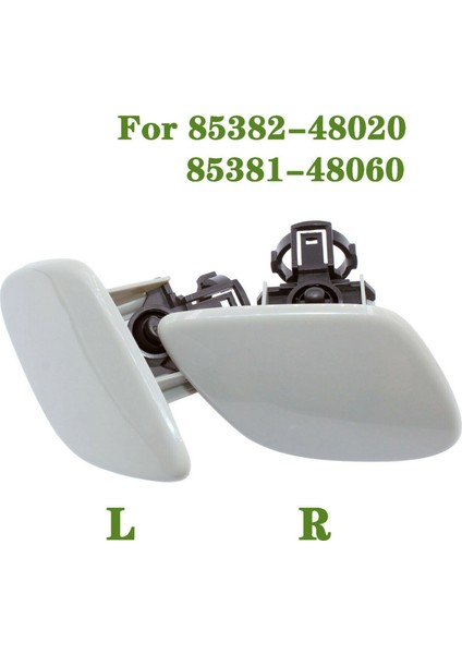 Araba 2 Adet Sol + Sağ Yan Far Yıkama Kapatma Başlığı Lexus 2006 - 2008 Için RX400H 85382-48020 85381-48060 (Yurt Dışından)