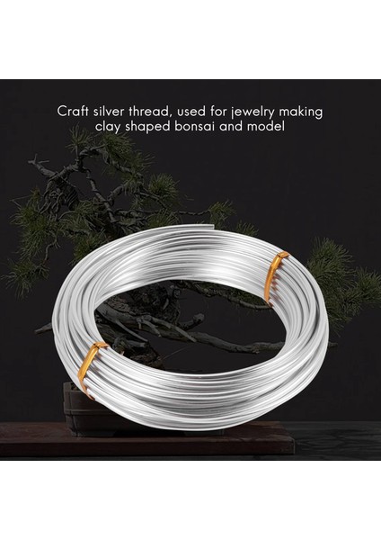 3mm Alüminyum Tel 10M Craft Gümüş Tel Mücevher Yapımı Için Kil Modelleme Bonsai ve Model (Yurt Dışından) fiyatları