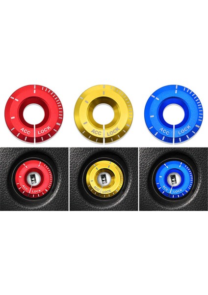 Araba Motoru Çalıştırma Ateşleme Kapağı Şekillendirici Ringhole Etiket Aksesuarları Kılıf Golf Passat Için Koltuk-Audi (Altın) (Yurt Dışından) fırsatları