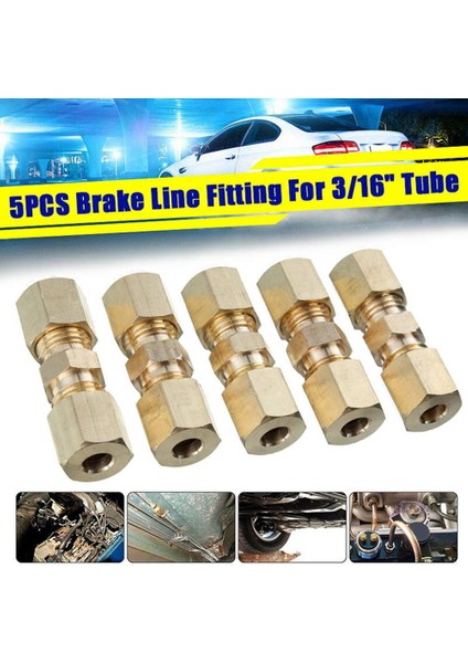 Sıkıştırma Bağlantı Parçası Bağlantı Parçası 3/16 Inç Od Hidrolik Korozyona Dayanıklı ve Dayanıklı Fren Hattı Tertibatı (Yurt Dışından) fırsatları
