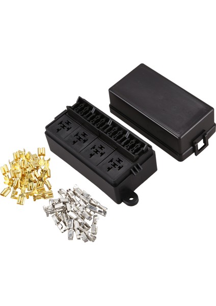 Araba Kamyon Römorku ve Tekne Için Maça Terminalli 12 Yollu Bıçak Sigorta Tutucu Kutusu (Yurt Dışından)