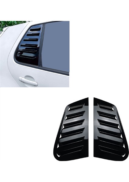 Araba Parlak Siyah Arka Camlar Üçgen Panjur Kapağı Çıkartmaları Vw Golf 4 Mk4 1997-2006 Araba Stil Kapağı (Yurt Dışından) modelleri