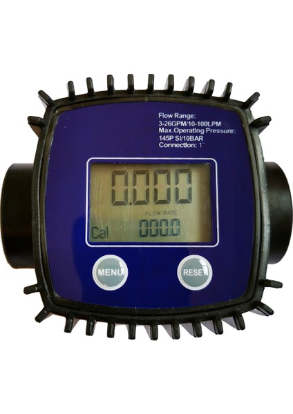 Türbin Yağı Yakıt Akış Ölçer K25 Su Akış Ölçer LCD Akış Ölçer Boru Hattı Sıvı Akış Ölçer Sensörleri 2.3-3.3VA Mavi (Yurt Dışından)