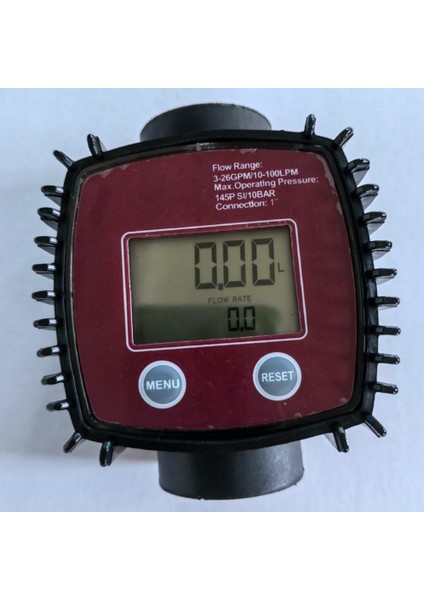 Türbin Yağı Yakıt Akış Ölçer K25 Su Akış Ölçer LCD Akış Ölçer Boru Hattı Sıvı Akış Ölçer Sensörleri 2.3-3.3VA Mavi (Yurt Dışından)
