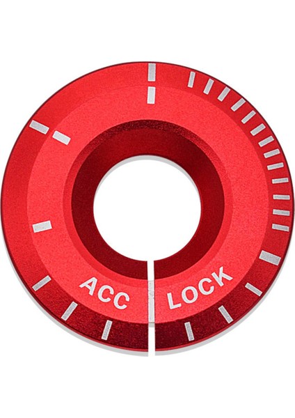 Araba Motoru Çalıştırma Ateşleme Kapağı Şekillendirici Ringhole Etiket Aksesuarları Kılıf Golf Passat Için Koltuk-Audi (Kırmızı) (Yurt Dışından)