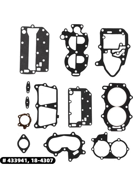 Johnson/evinrude 25/35HP 2cyl X-Ref Için Conta Takımı Güç Kafası 433941 18-4307 (Yurt Dışından) indirimleri