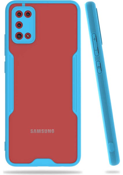 Samsung Galaxy A02S Kılıf Ardx Parfe Kapak-Mavi