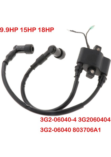 2 Adet Dıştan Takma Tekne Motoru Ateşleme Bobini Parçaları 3G2-06040-4 803706A1 3G2-06040 3G2060404 Tohatsu 9.9 15 18HP Için (Yurt Dışından)