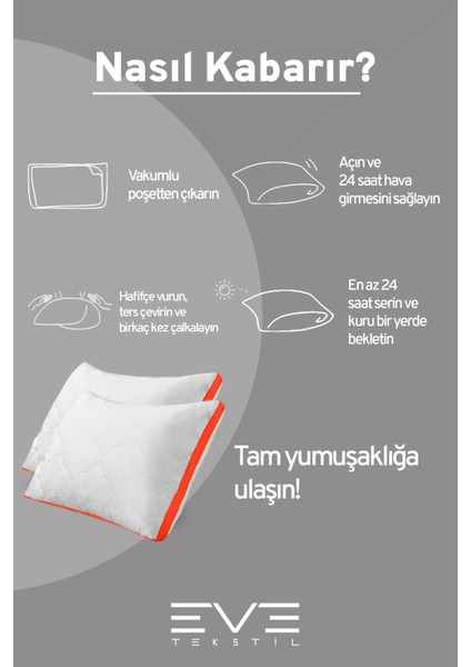 6 Adet Klimax Turuncu Serisi Kılıflı Fermuarlı Klimali Antialerjik Silikon Nano Elyaf Yastık 50 x 70 cm indirimleri