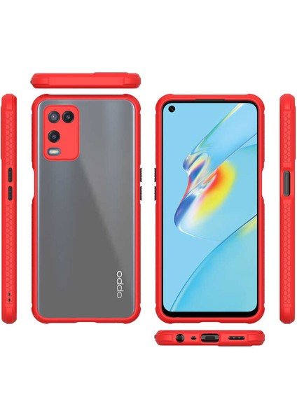 Oppo A54 4g Kılıf ​​ardx Kaff Kapak-Kırmızı indirimleri