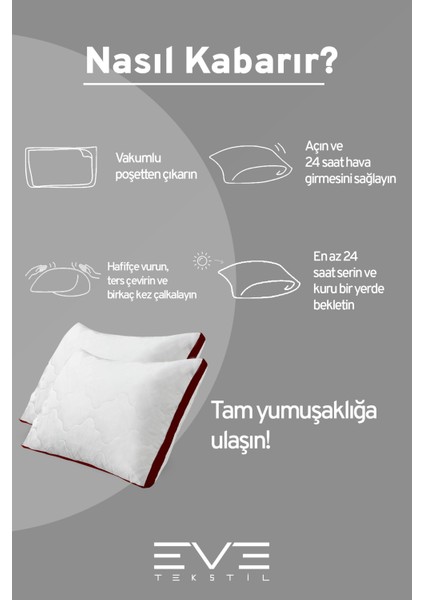 4 Adet Klimax Bordo Serisi Kılıflı Fermuarlı Klimali Antialerjik Silikon Nano Elyaf Yastık 50 x 70 cm indirimleri