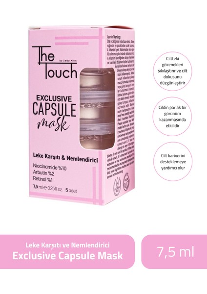 Leke Önleyici ve Nemlendirici Exclusive Kapsül Mask 5 Adet