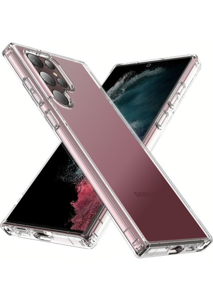 Samsung Galaxy S23 Ultra Kılıf Ardx 2mm Anti Shock Silikon-Renksiz