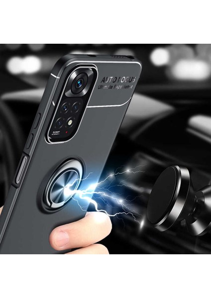 Xiaomi Redmi Note 11 Global Kılıf Ardx Ravel Silikon Kapak-Kırmızı