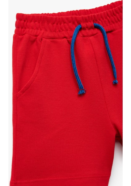 Pamuklu Beli Bağcıklı Cep Detaylı Basic Şort modelleri