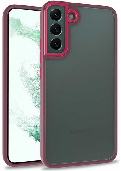 Samsung Galaxy S22 Plus Kılıf Ardx Flora Kapak-Kırmızı