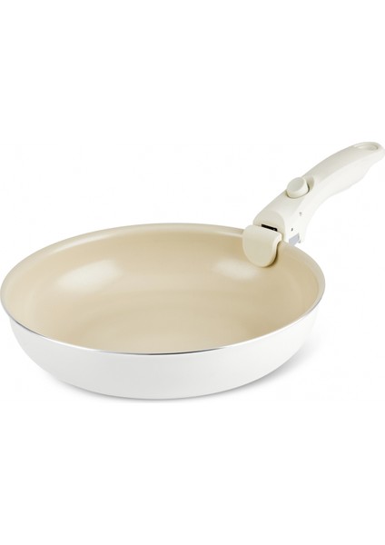 Swiss Crystal Almond Cream Easy Clip 7 Parça Indüksiyon Tabanlı Tencere Seti