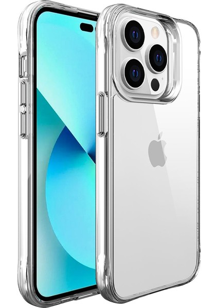 Apple iPhone 14 Pro Max Uyumlu Ardx Şeffaf Ultra Ince Airbag Tasarımlı Okka Kapak-Renksiz