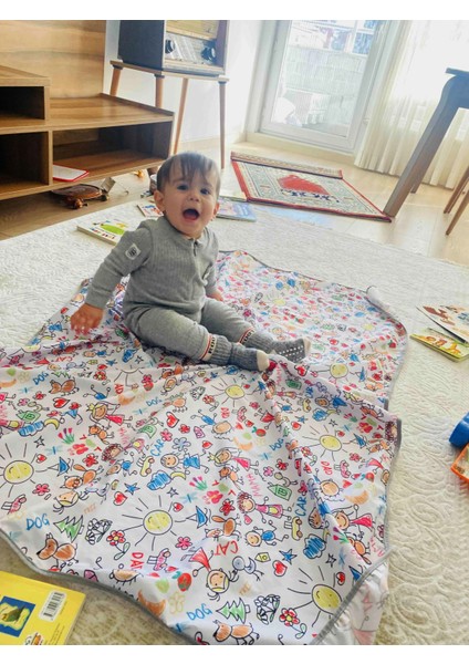 145X210CM Ebatında, Family, Bebek Banyo Küveti Altı Için Sıvı Geçirmez, Makinede Yıkanabilir, Yer Örtüsü