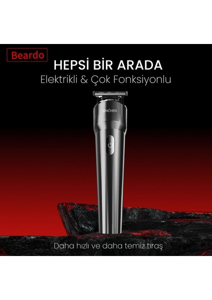 Beardo Çok Fonksiyonlu Tüm Vücut Için Uygun Şarjlı Saç ve Tıraş Makinesi