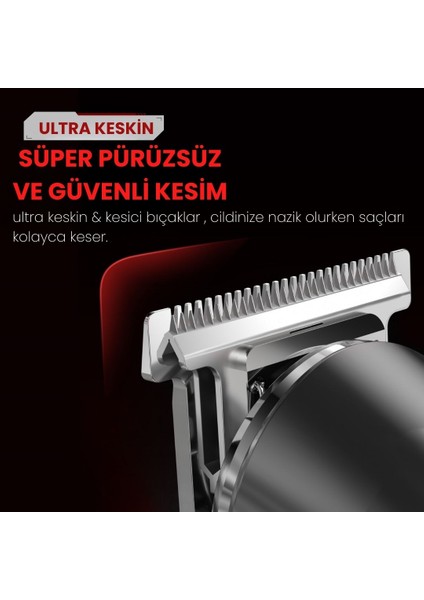 Beardo Çok Fonksiyonlu Tüm Vücut Için Uygun Şarjlı Saç ve Tıraş Makinesi