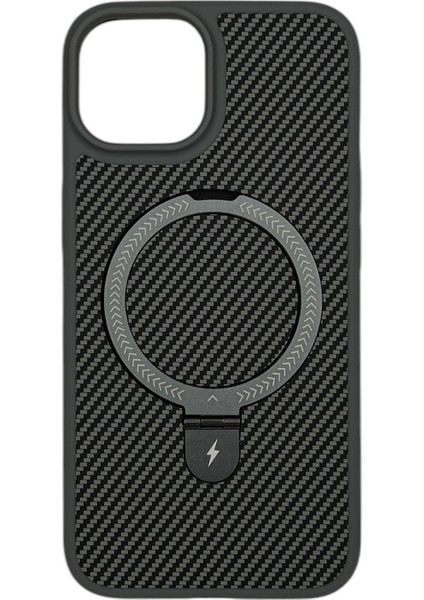 Apple iPhone 13 Uyumlu Magnetic Carbon Arka Koruma Kılıf